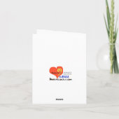 Canadese gebondenheid op paardenkerstkaart kaart (Achterkant)