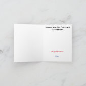 Canadese gebondenheid op paardenkerstkaart kaart (Binnen)