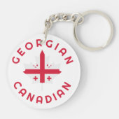 Canadese Georgische Roots Sleutelhanger (Achterkant)
