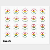 Canadese Ghanese roots Ronde Sticker (Vel)