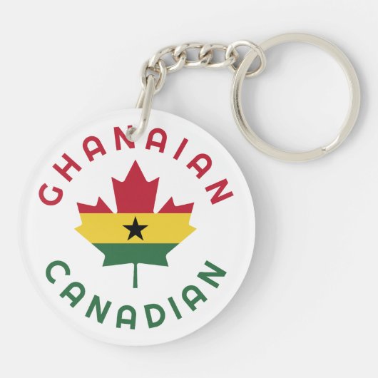 Canadese Ghanese roots Sleutelhanger (Achterkant)