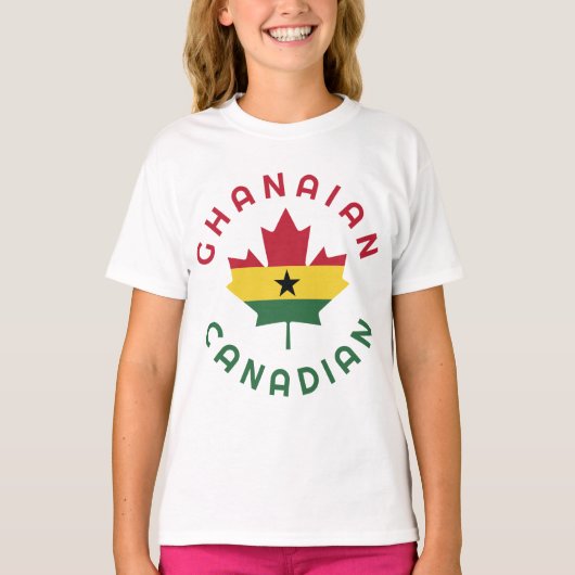 Canadese Ghanese roots T-shirt (Voorkant)