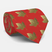 Canadese Golden Maple Leaf Stropdas (Opgerold)
