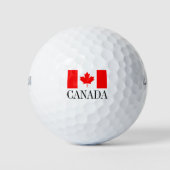 Canadese golfballset | Canadese pride Golfballen (Voorkant)