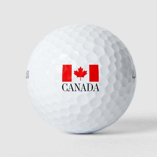 Canadese golfballset | Canadese pride Golfballen (Voorkant)