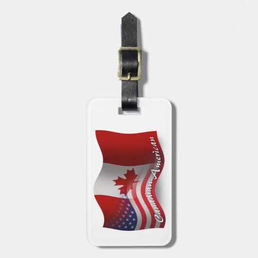 Canadese Golfvlag Bagagelabel (Voorkant verticaal)
