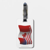 Canadese Golfvlag Bagagelabel (Achterkant verticaal)