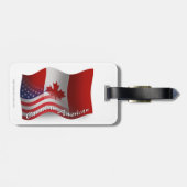 Canadese Golfvlag Bagagelabel (Achterkant horizontaal)