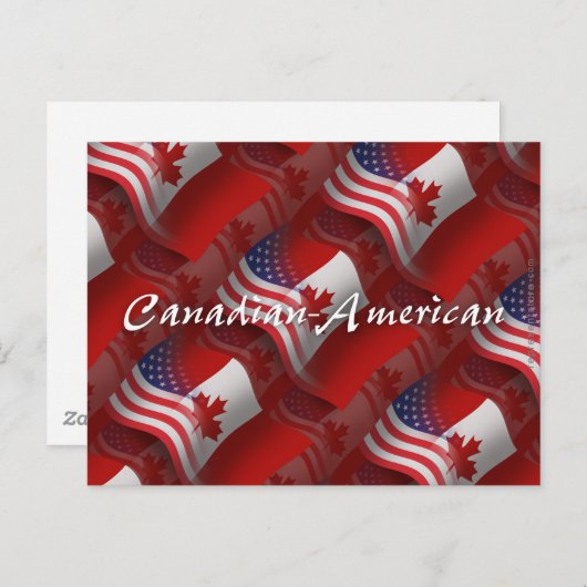 Canadese Golfvlag Briefkaart (Voorkant / Achterkant)