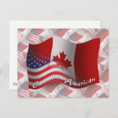 Canadese Golfvlag Briefkaart (Voorkant / Achterkant)