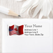 Canadese Golfvlag Etiket (Insitu)