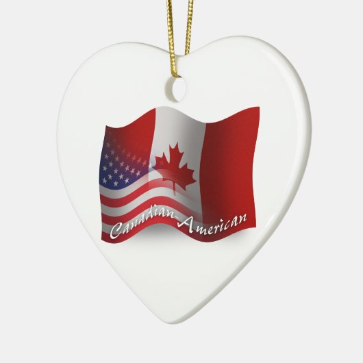 Canadese Golfvlag Keramisch Ornament (Links)