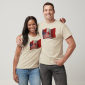 Canadese Golfvlag T-shirt (Unisex)