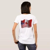 Canadese Golfvlag T-shirt (Achterkant volledig)
