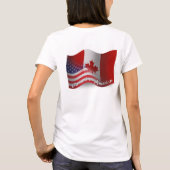 Canadese Golfvlag T-shirt (Achterkant)