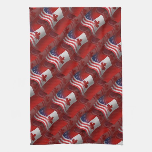 Canadese Golfvlag Theedoek (Verticaal)