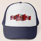 Canadese Golfvlag Trucker Pet (Voorkant)