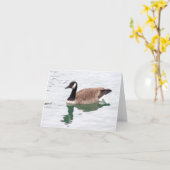 Canadese Goose-briefkaart (leeg) Kaart (Gele Bloem)