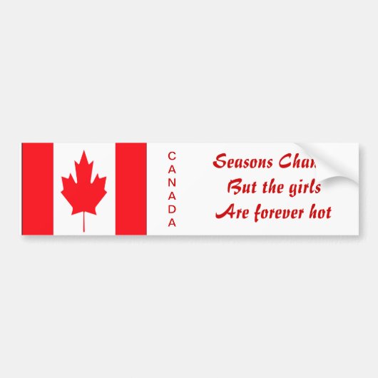 canadese grappige bumperstickers (Voorkant)