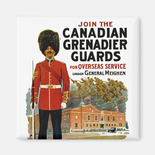 Canadese Grenadier Guards Magneet (Voorkant)