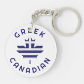 Canadese Griekse roots Sleutelhanger (Achterkant)