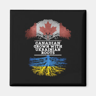 Canadese Groei Met Oekraïense Wortels T Shirt  Magneet