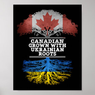 Canadese Groei Met Oekraïense Wortels T Shirt Poster