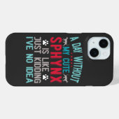 Canadese haarloze Sphynx Cat Owner Funny Gezegde Case-Mate iPhone Case (Achterkant (horizontaal))