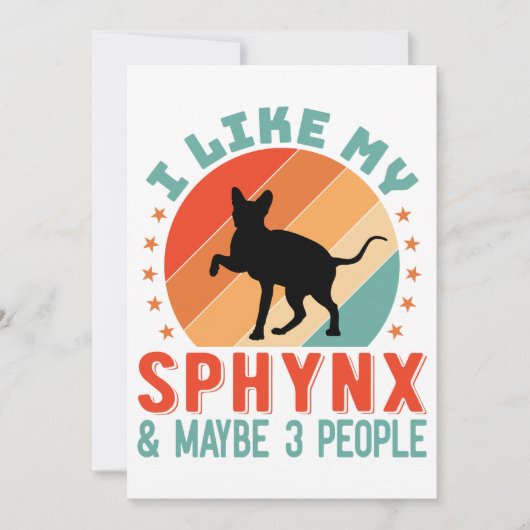 Canadese haarloze Sphynx Kat Eigenaar Humor Feestdagenkaart (Voorkant)
