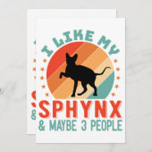 Canadese haarloze Sphynx Kat Eigenaar Humor Feestdagenkaart (Voorkant / Achterkant)