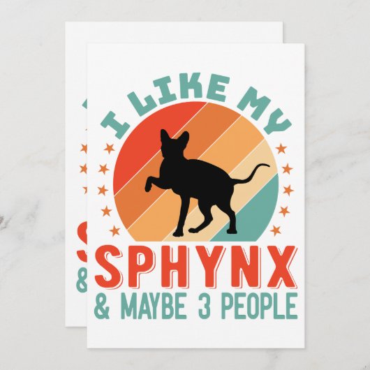 Canadese haarloze Sphynx Kat Eigenaar Humor Feestdagenkaart (Voorkant / Achterkant)