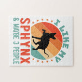 Canadese haarloze Sphynx Kat Eigenaar Humor Legpuzzel (Horizontaal)