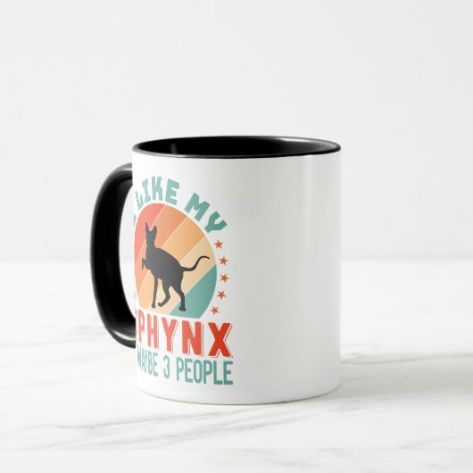 Canadese haarloze Sphynx Kat Eigenaar Humor Mok (Voorkant links)