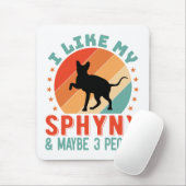 Canadese haarloze Sphynx Kat Eigenaar Humor Muismat (Met muis)