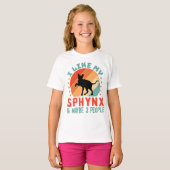Canadese haarloze Sphynx Kat Eigenaar Humor T-shirt (Voorkant volledig)