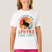 Canadese haarloze Sphynx Kat Eigenaar Humor T-shirt (Voorkant)