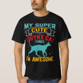 Canadese haarloze Sphynx Kat Grappig T-shirt (Voorkant)