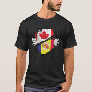 Canadese handpalen met rimpels t-shirt