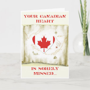 Canadese hart-militaire Valentijn Feestdagen Kaart