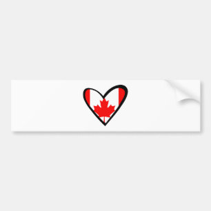 Canadese hartvlag bumpersticker