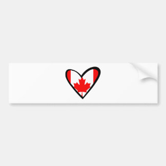 Canadese hartvlag bumpersticker
