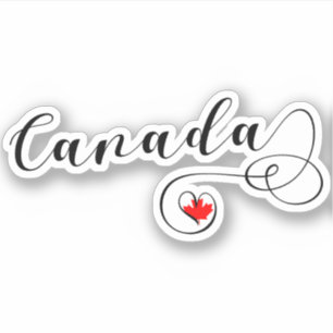Canadese hartvlag sticker