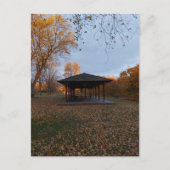 Canadese herfst en een pagode briefkaart (Voorkant)