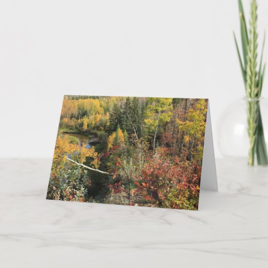 Canadese herfst feestdagen kaart (Voorkant)