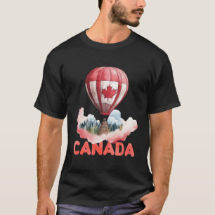 Canadese heteluchtballon is esdoornblad Shirt is b