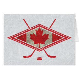 Canadese Hockey Flag Logo Kaart