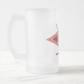 Canadese Hockey Flag Logo Matglas Bierpul (Links)