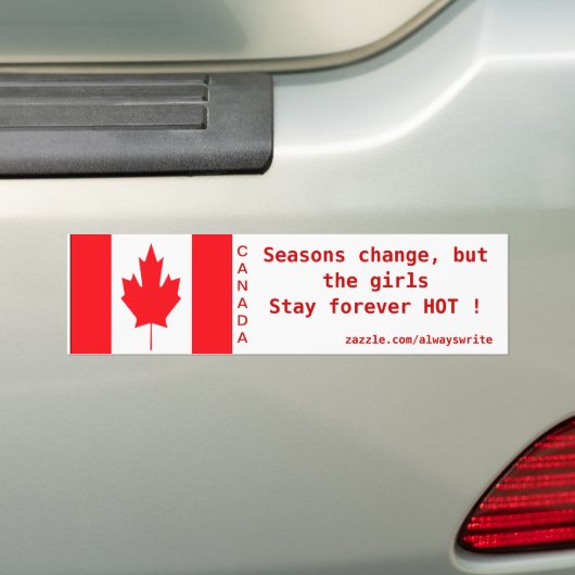 canadese hommeltjes bumpersticker (Op auto)