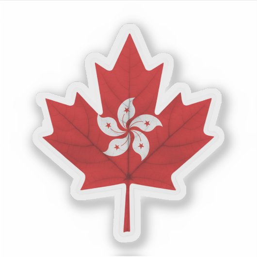 Canadese Hongkongers Sticker (Voorkant)