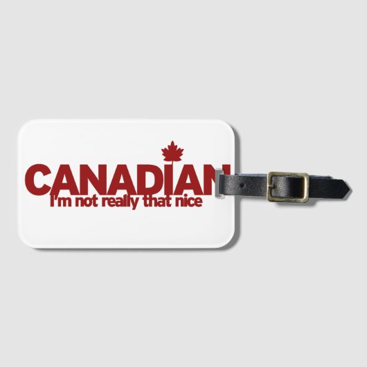 Canadese Humor Bagagelabel (Voorkant (horizontaal))